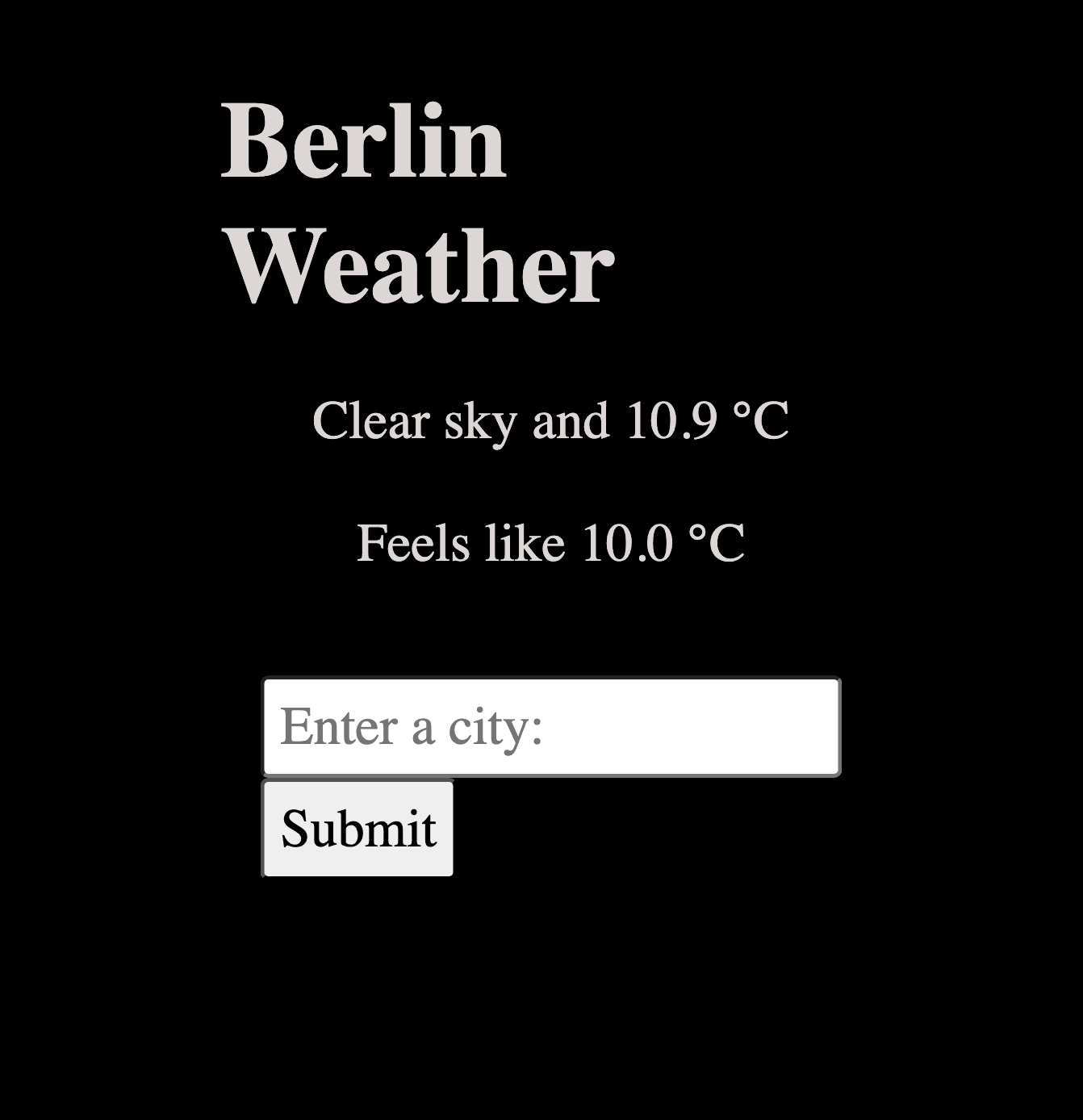 Python Weather