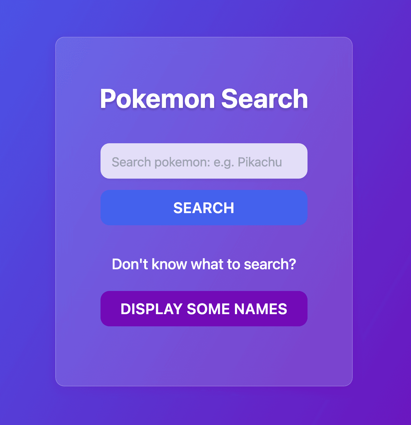 Search Pokemon